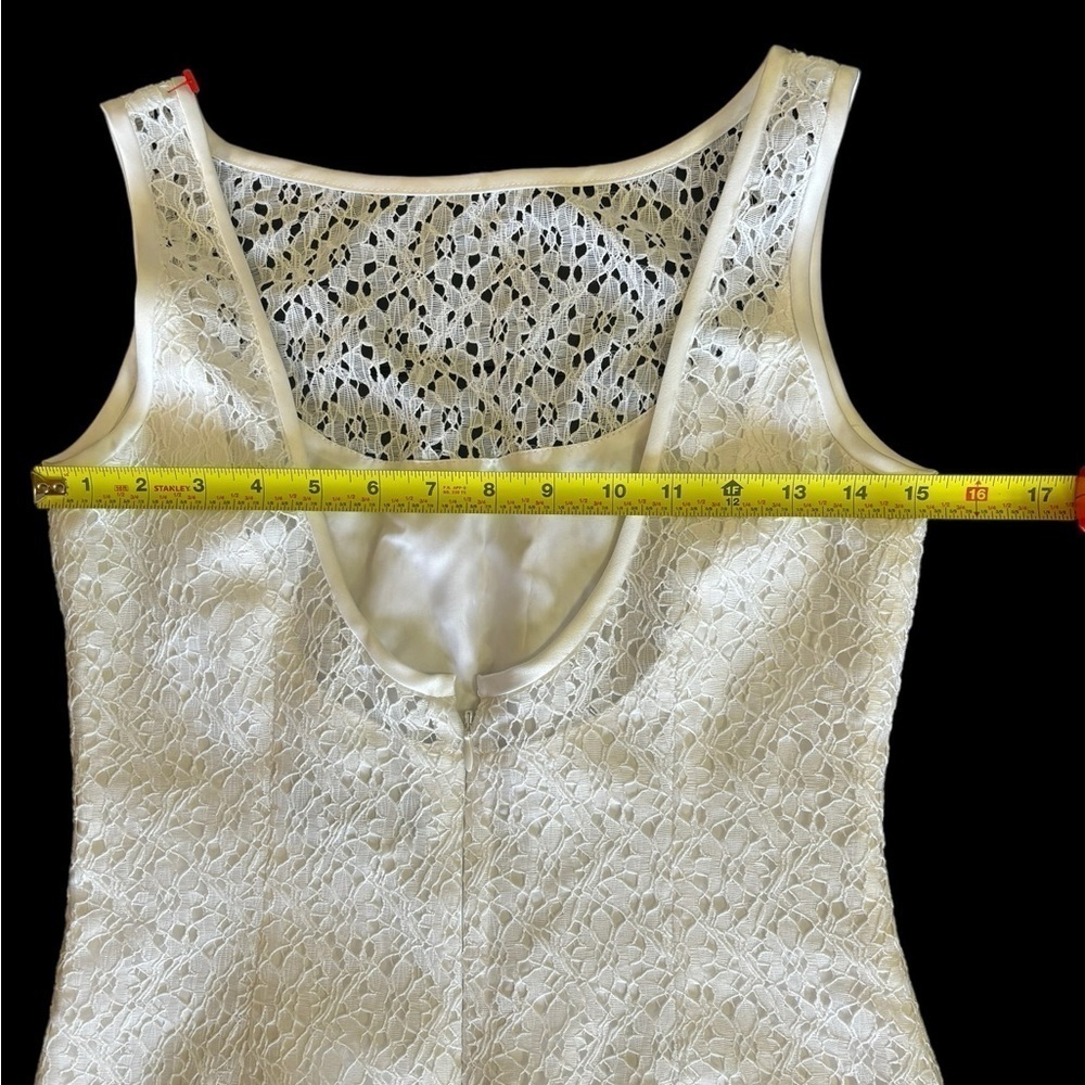 Trio New York white lace sheath dress size 4 - Picture 6 of 15